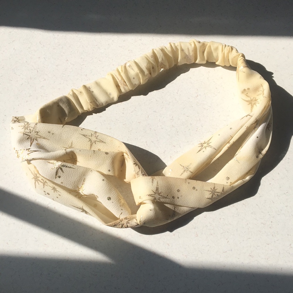 Starry White Headband